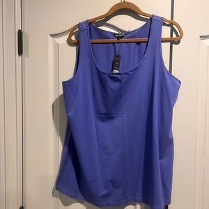 NIC+ZOE Deep Blue Tank Top